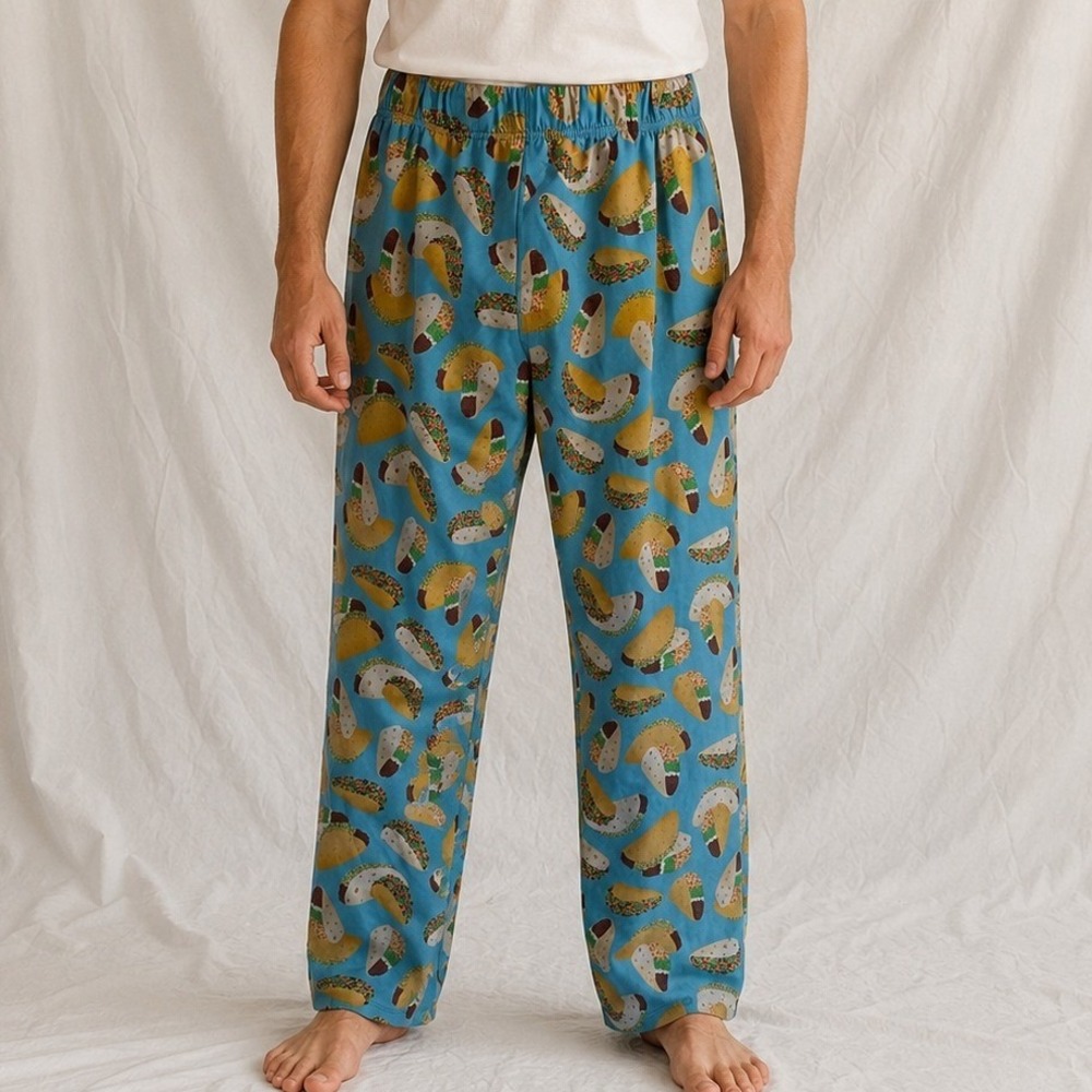 PB & Jammies‎ Taco Pajama Pants Size Small Elastic Waist